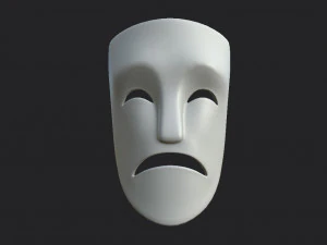theater sad mask 3D Model