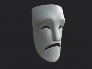theater sad mask 3D Model