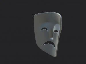 theater sad mask 3D Model