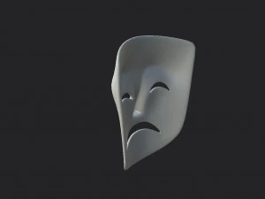 theater sad mask 3D Model