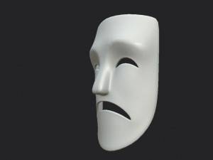 theater sad mask Modelo 3D