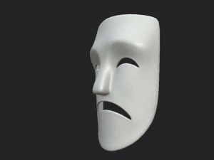 theater sad mask 3D Model