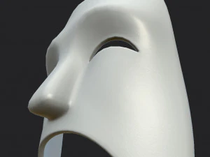 theater sad mask 3D Model