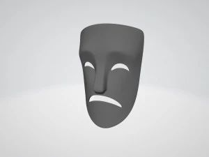 theater sad mask 3D Model