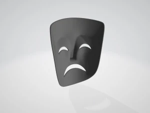 theater sad mask 3D Model