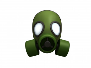 gas mask Modello 3D