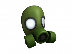 gas mask Modello 3D