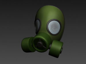 gas mask Modello 3D