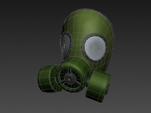 gas mask Modello 3D