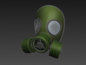 gas mask Modello 3D