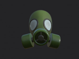gas mask Modello 3D
