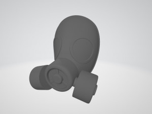 gas mask Modello 3D