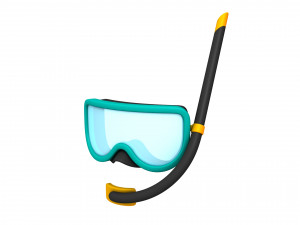 diving mask 3D मॉडल