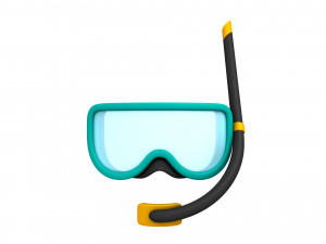 diving mask Modello 3D