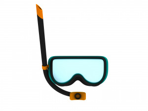 diving mask Modello 3D