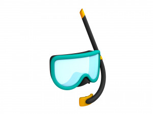 diving mask Modello 3D
