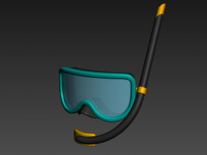 diving mask Modello 3D