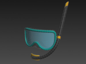 diving mask Modello 3D