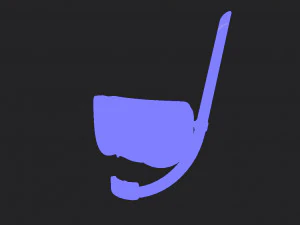diving mask 3D Model