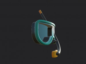 diving mask Modello 3D