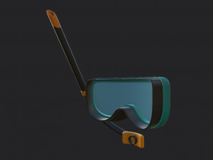 diving mask Modello 3D