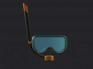 diving mask Modello 3D