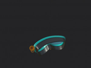 diving mask Modello 3D
