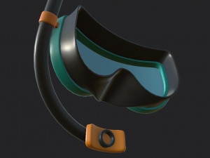 diving mask Modello 3D