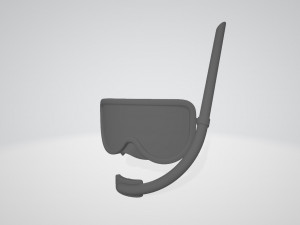 diving mask Modello 3D