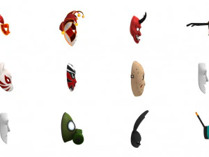Pacchetto maschera 3D Modello 3D