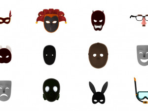 3d mask pack 3D Model