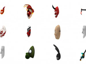 Pacchetto maschera 3D Modello 3D