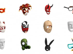 Pacchetto maschera 3D Modello 3D