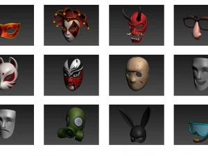 Pacchetto maschera 3D Modello 3D
