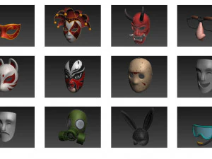 Pacchetto maschera 3D Modello 3D