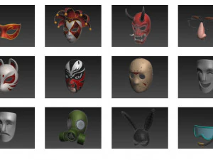 Pacchetto maschera 3D Modello 3D