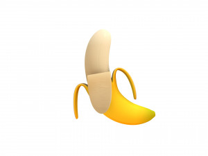 banana Modello 3D