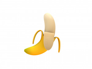 banana Modello 3D
