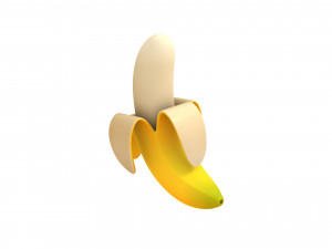 banana Modello 3D