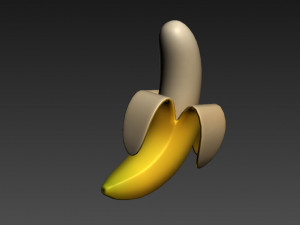 banana Modello 3D