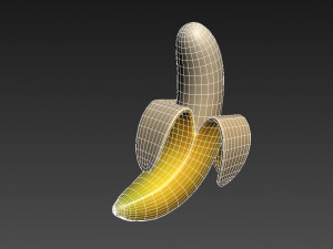 banana Modello 3D