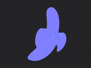 banana Modello 3D