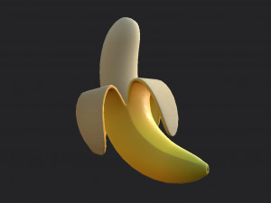 banana Modello 3D