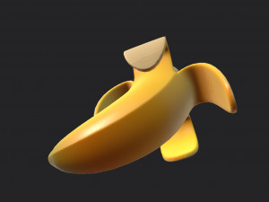 banana Modello 3D