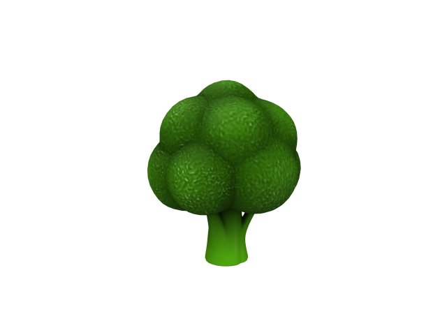broccoli Modelo 3D .c4d .max .obj .3ds .fbx .stl .blend 