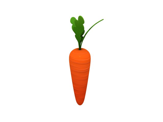 carrot Modelo 3D .c4d .max .obj .3ds .fbx .stl .blend 