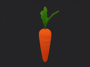 गाजर 3D मॉडल