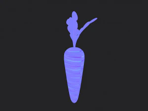 गाजर 3D मॉडल