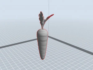 गाजर 3D मॉडल