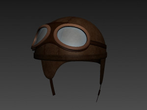 vintage motorcycle helmet 3D Model